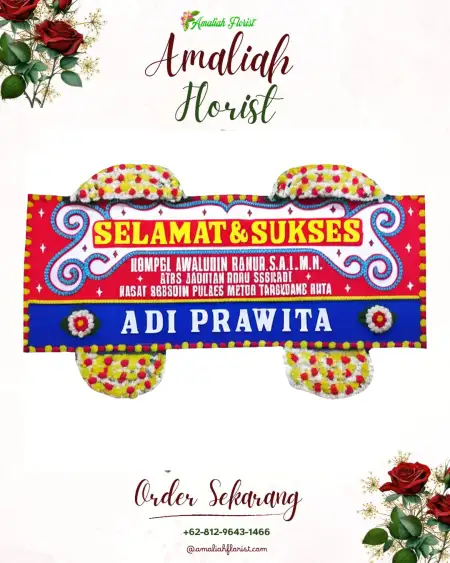 Papan Bunga Ucapan Selamat Curahmalang